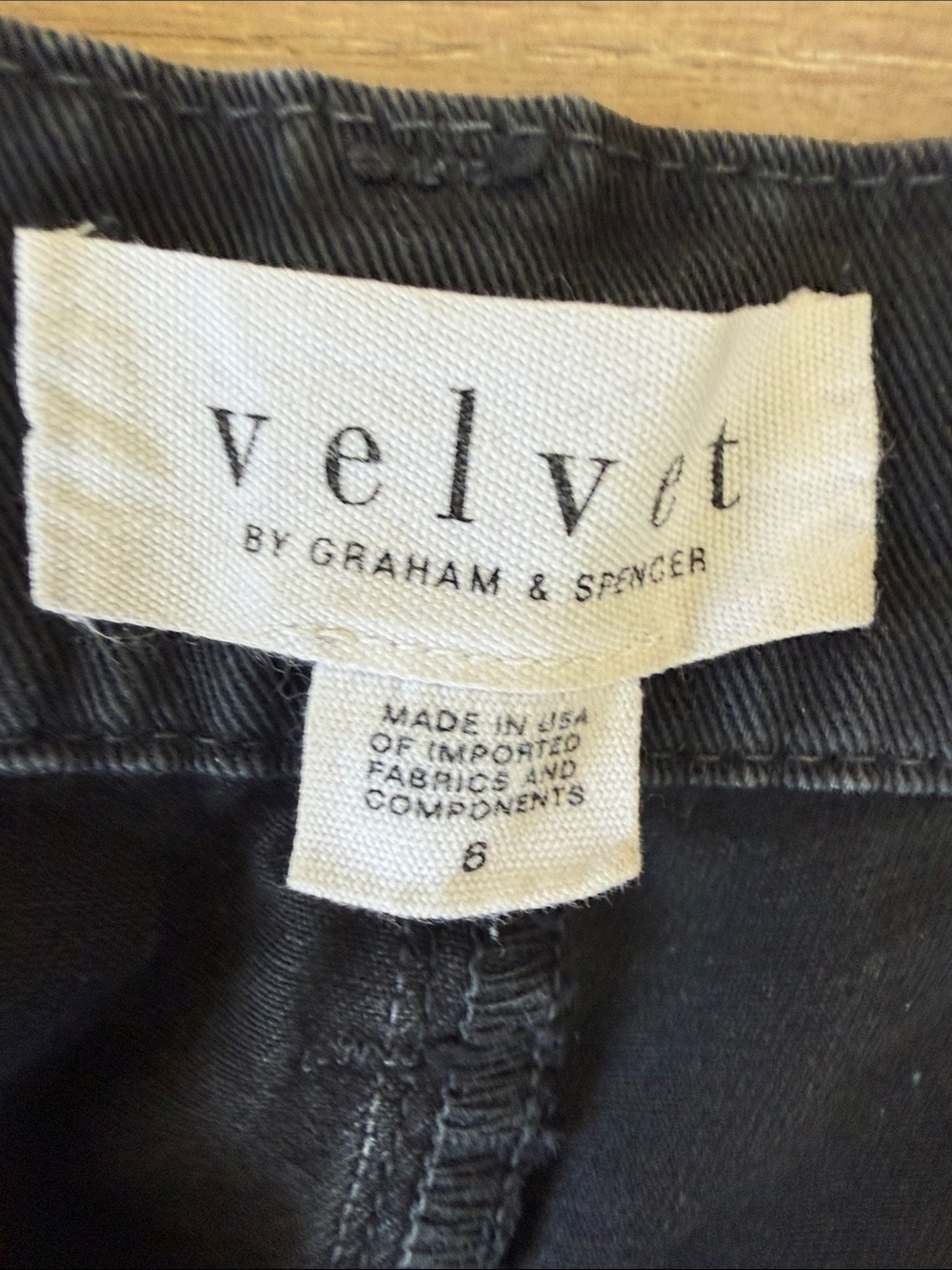 Velvet by Graham & Spencer Black Cargo Work Pants - Picture 2 of 4